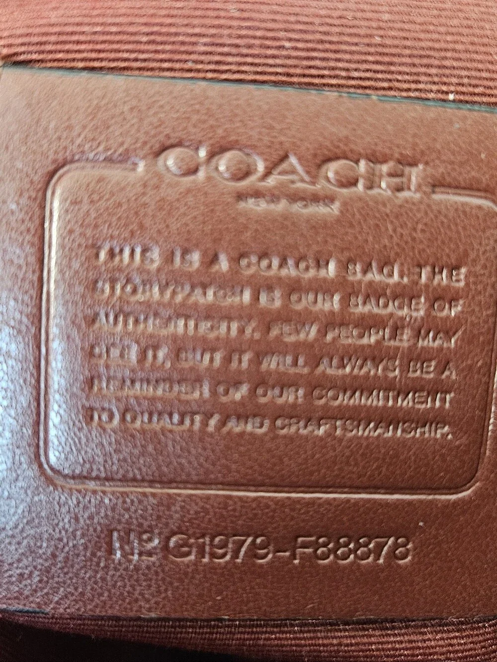 Coach f88878 metallic